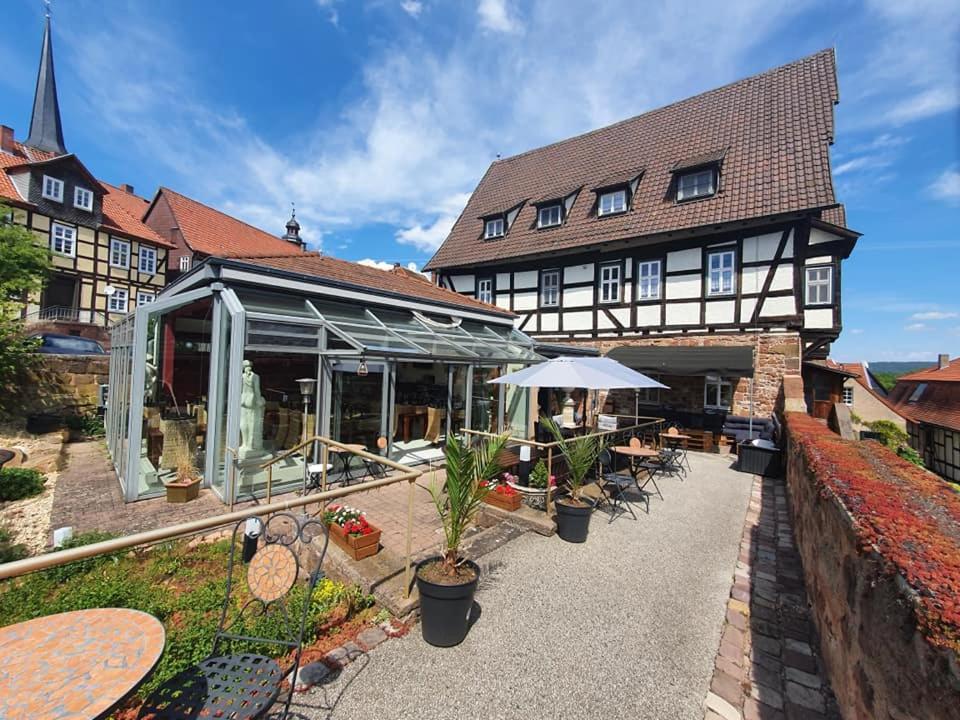 Hotel & Cafe Schachtenburg Schlitz Zewnętrze zdjęcie