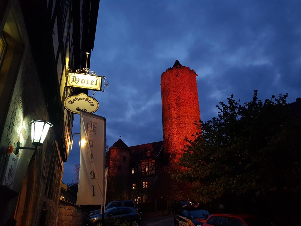Hotel & Cafe Schachtenburg Schlitz Zewnętrze zdjęcie
